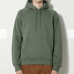 Carhartt WIP Hooded Chase Sweatshirt ‘Discovery Green’ Size Medium