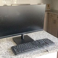 Acer Monitor With Keyboard - Like New