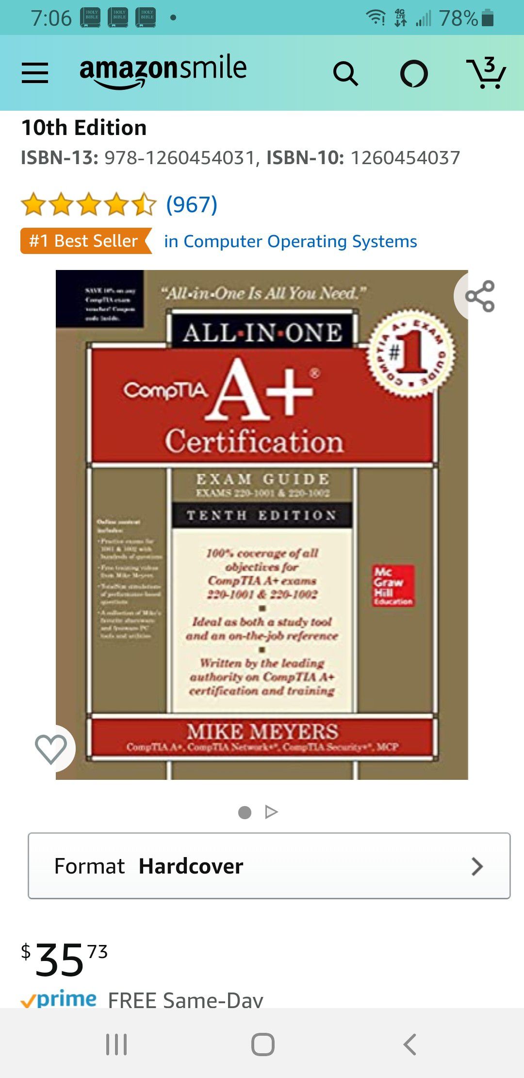 CompTIA A+ Certification All-in-One Exam Guide, Tenth Edition (Exams 220-1001 & 220-1001)