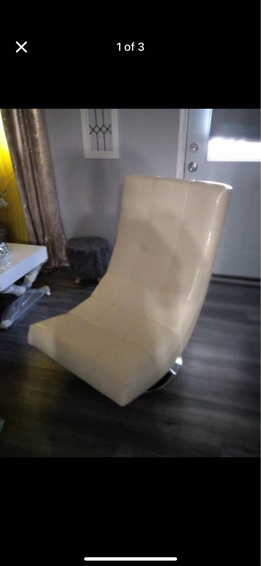 Swivel Armless Club Chair