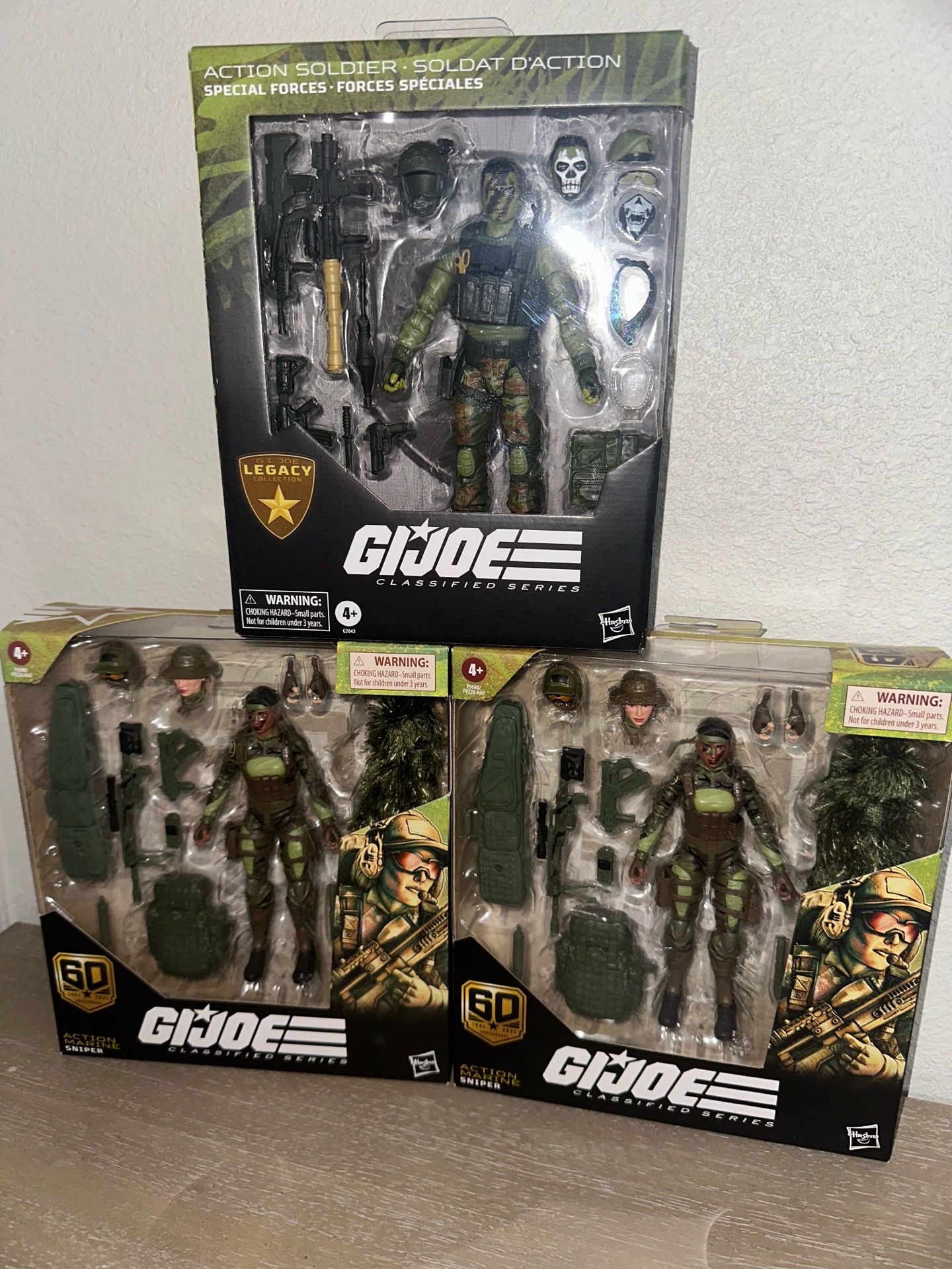 G.I. Joe classified legacy special forces sniper lot of 3