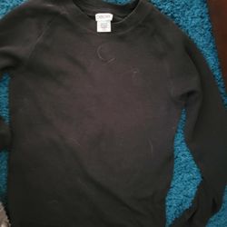 Boys Long Sleeve Shirt Black Sz 8/10