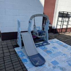 Kids Slide And Swing Set