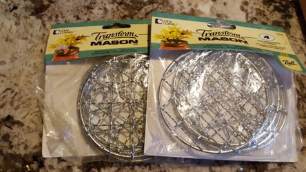 Mason jar topper grids for flowers