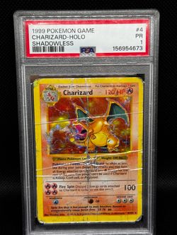 Pokémon Charizard Base Set Shadowless PSA 1