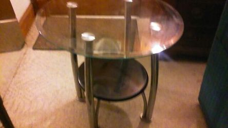 Glass top table