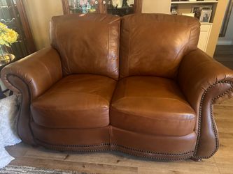 Leather Loveseat