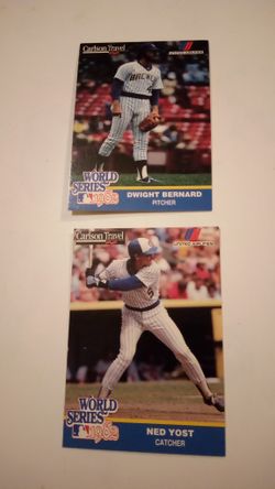 Lot Of 4 Baseball Cards (Carleson Travels) 4pc 