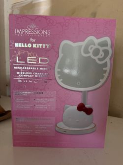 Hello Kitty LED Rechargeable Makeup Mirror and Wireless Compact