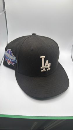 Black and white dodger hat