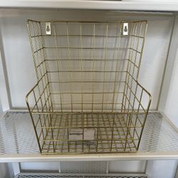 Gold Wall Shelf / Gold Wall Basket 