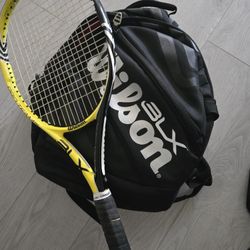 Wilson BLX Pro-Team Tennis Racket & Matching Back Pack