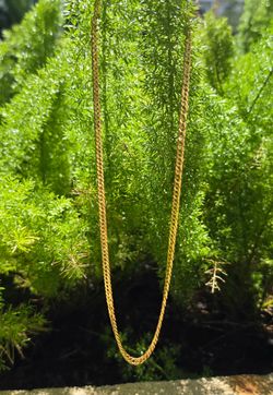 18K Gold 21 in  Chain Necklace (Jewelry Box Included)