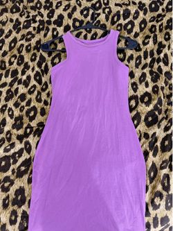 Purple slim dress