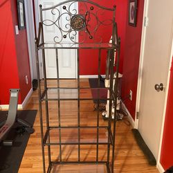 Bronze Metal Shelving - Plant Stand