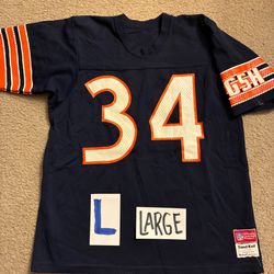 Chicago Bears #34 Sand-Knit NFL Jersey Large