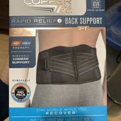 Copper Fit Back Support, Rapid Relief, 3 in 1, Unisex1.0set for Sale in San  Jose, CA - OfferUp