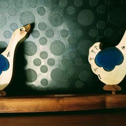 Two Granny Goose Table Solid Wood  Centerpiece