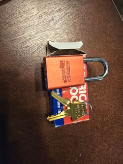 American Lock 1100 Series Anodized Aluminum Padlock (Orange) - Brand New in Box