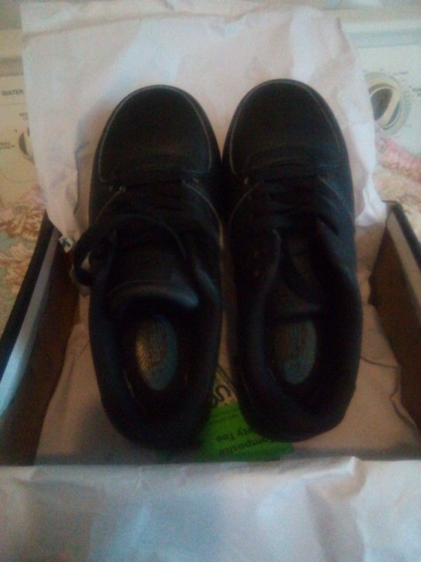 Black Steel Toe Shoes
