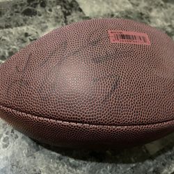 Leonard Fournette Signed Football