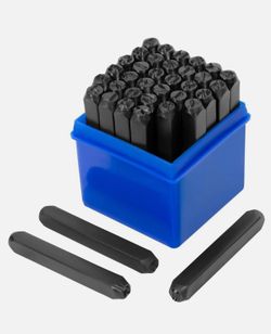 36pc STARK TOOLS NUMBER AND LETTER STEEL PUNCH SET 1/4" A-Z 0-9 #13103