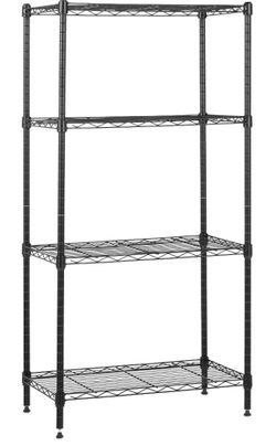 4 tier Black wire rack