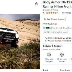 4runner Front Winch Bumper 2014-2021 BRAND NEW 