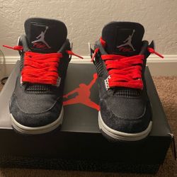 Jordan 4 Black Canvas 