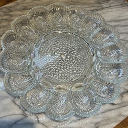 Vintage Indiana Glass Deviled Egg Dish