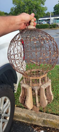 Vintage "Balloon" Style Bird Cage