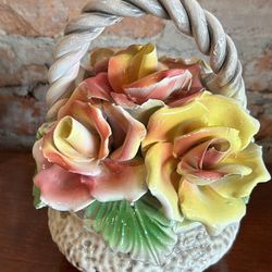 Beautiful Italian Capodimonte Basket