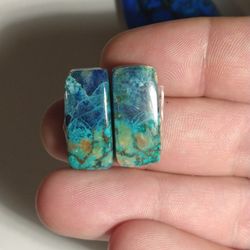 High Grade Natural Shatukite Cabochon Pair 