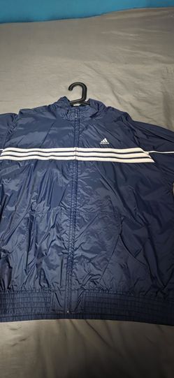 Addidas Navy Blue Windbreaker