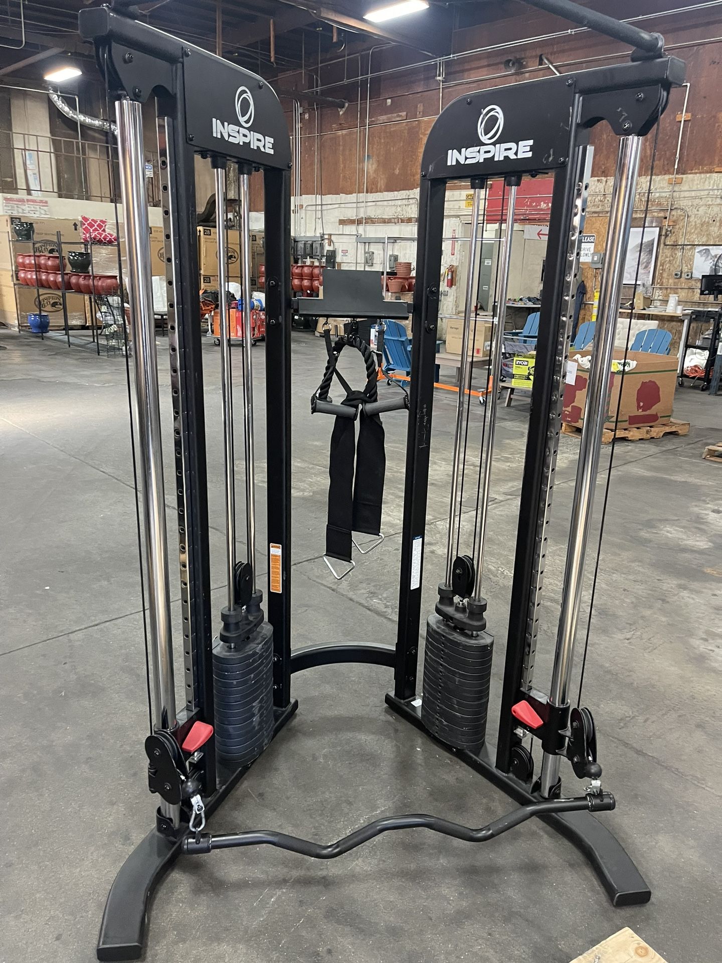 Inspire Fitness FTX Functional Trainer - Compact at Home Workout Machine with Accessories - Space Saving Design - Home Gym Cable Machine and Two 165 l