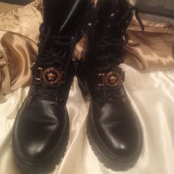 Versace Combat Boots