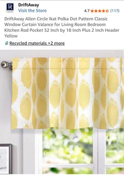 2 pieces valances