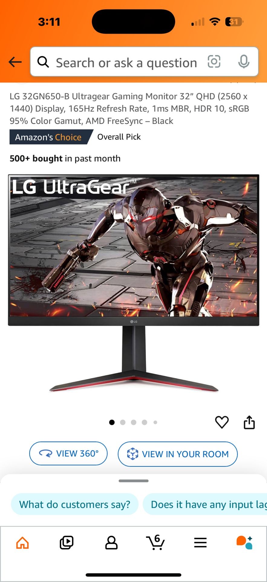 Lg 32gn650-b Monitor