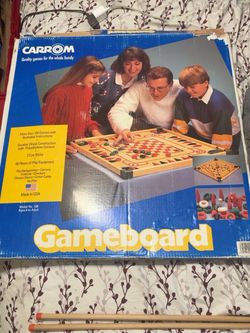 Vintage Carrom Gameboard Model 108 — Complete Set