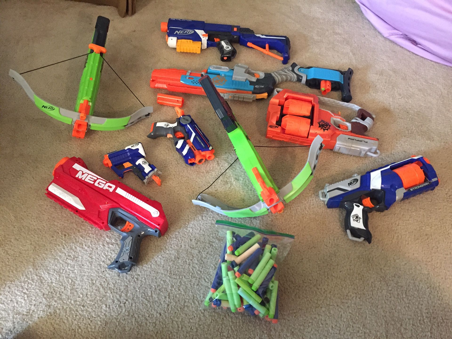 Nerf guns and water guns/toys