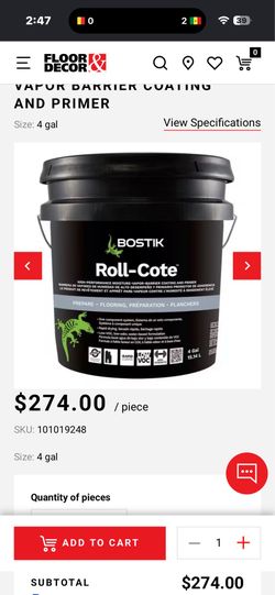 Bostic roll coat