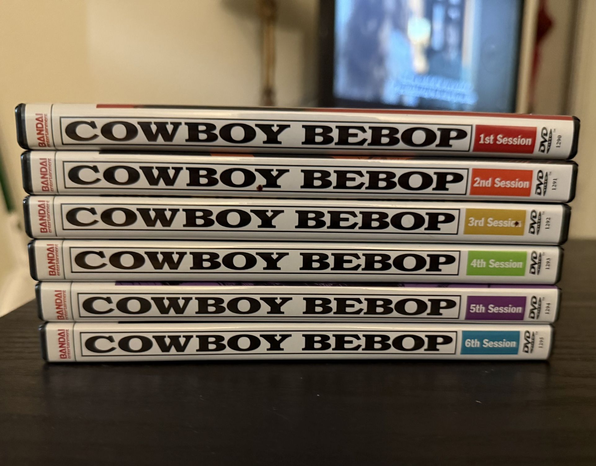 Cowboy Bebop - Session 1 2 3 4 5 6 Lot Of 6 Anime DVDs - Great Discs