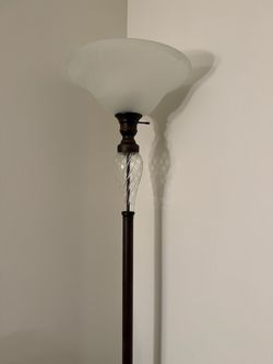 Torchiere Floor Lamp Bronze Finish