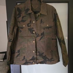 LV X SUPREME MONOGRAM CAMOUFLAGE BIKER JACKET 52 