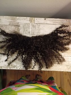 Human hair ear to ear curly frontal