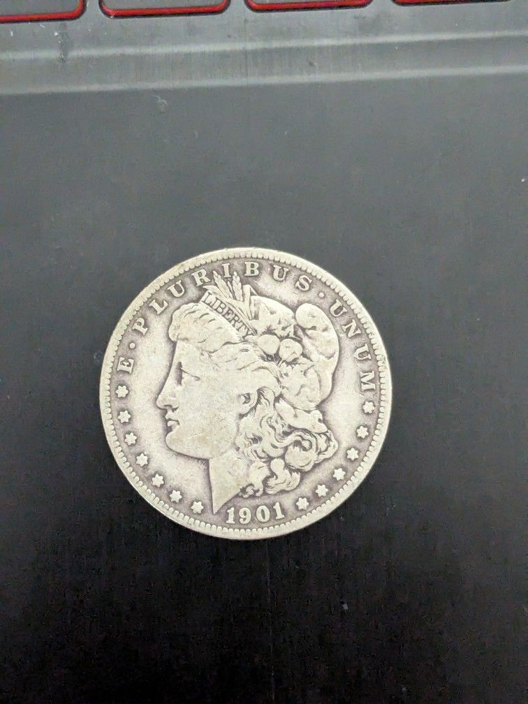 1901s Rare Morgan Silver Dollar Coin