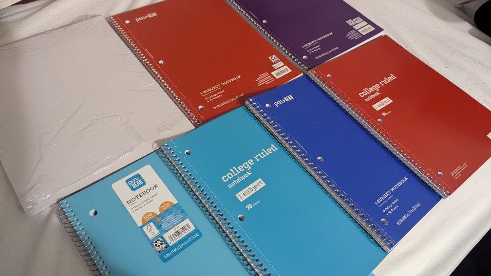 New/Unused Notebooks + A4 Sheets