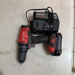 Craftsman Drill, Battery, And Charger 