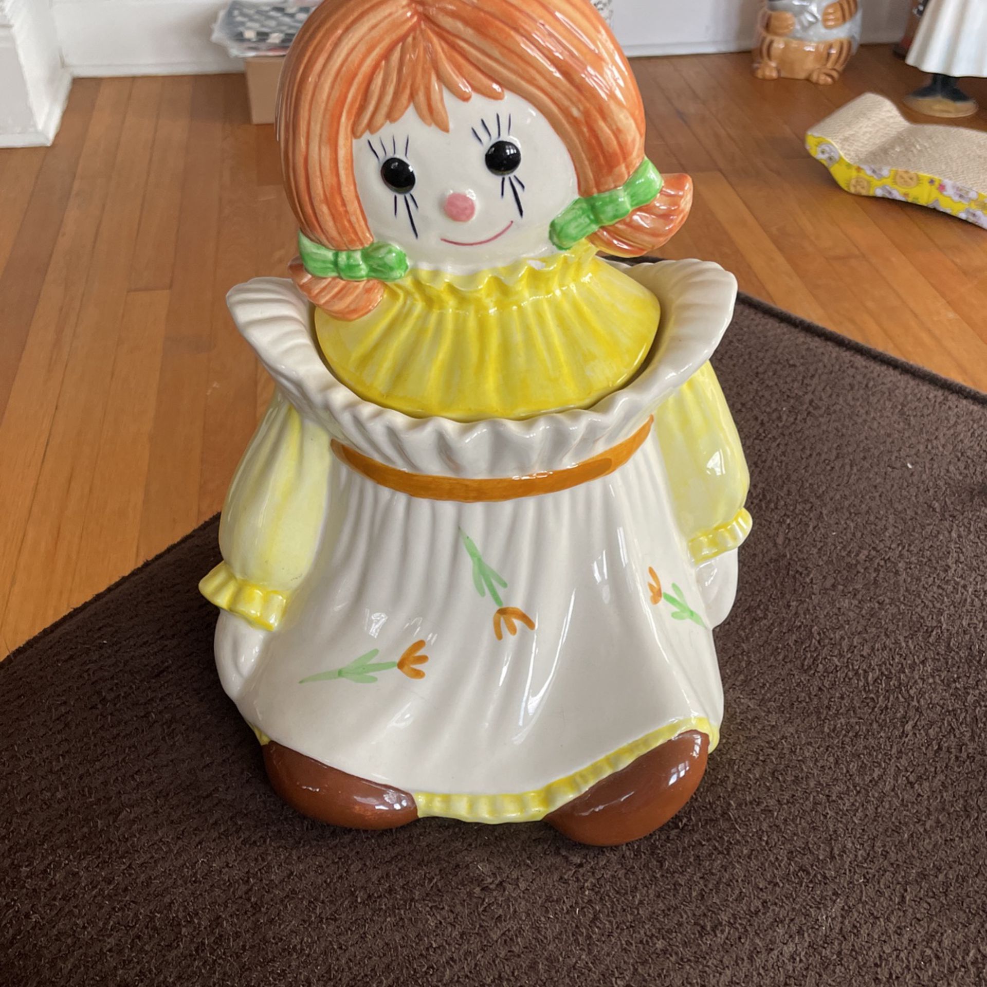 Raggedy Anne Cookie Jar Canister 