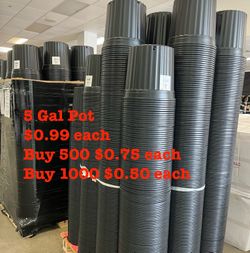 5 gal pot $0.99 to $0.50 each